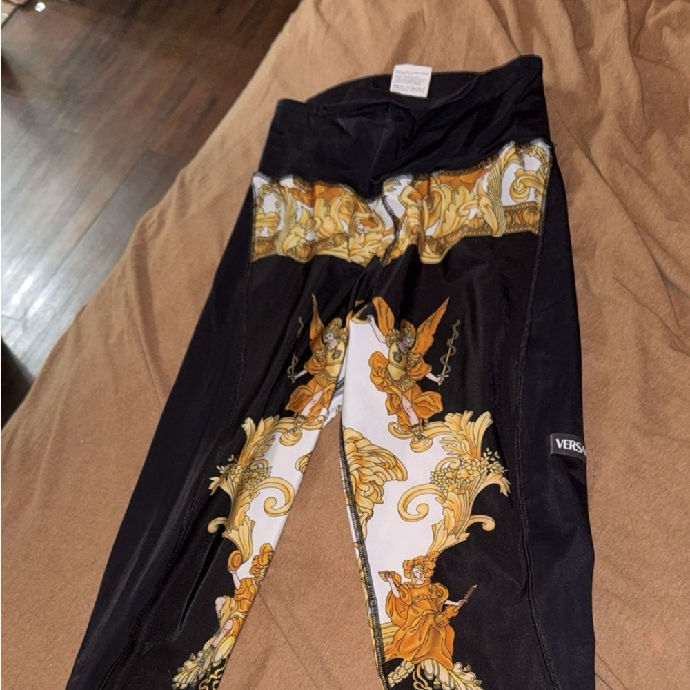 Versace Black and Gold Patterned Garment